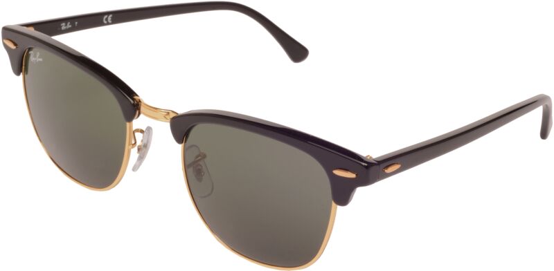 RAY-BAN CLUBMASTER CLASSIC Tortoise on Gold Sunglasses RB3016 W0366  51-21-145 Us $119.95 - PicClick