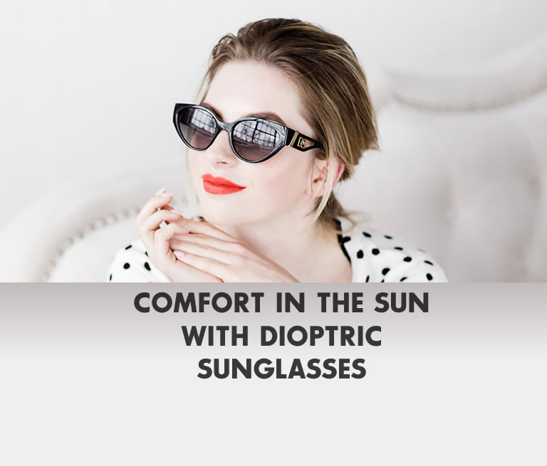 Comfort in the sun with dioptric sunglasse